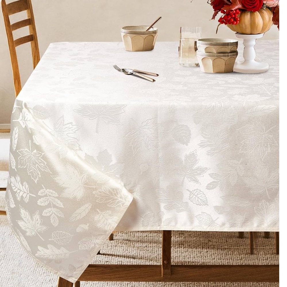 Hexagram Thanksgiving Rectangle Tablecloth 60”x 84”  - Premium Polyester